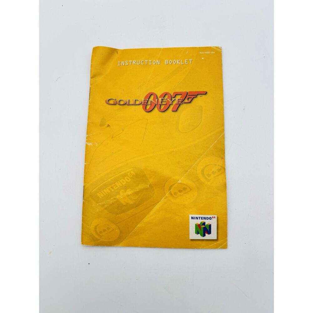 Goldeneye 007 Nintendo 64 N64 James Bond Instruction Manual Booklet ONLY